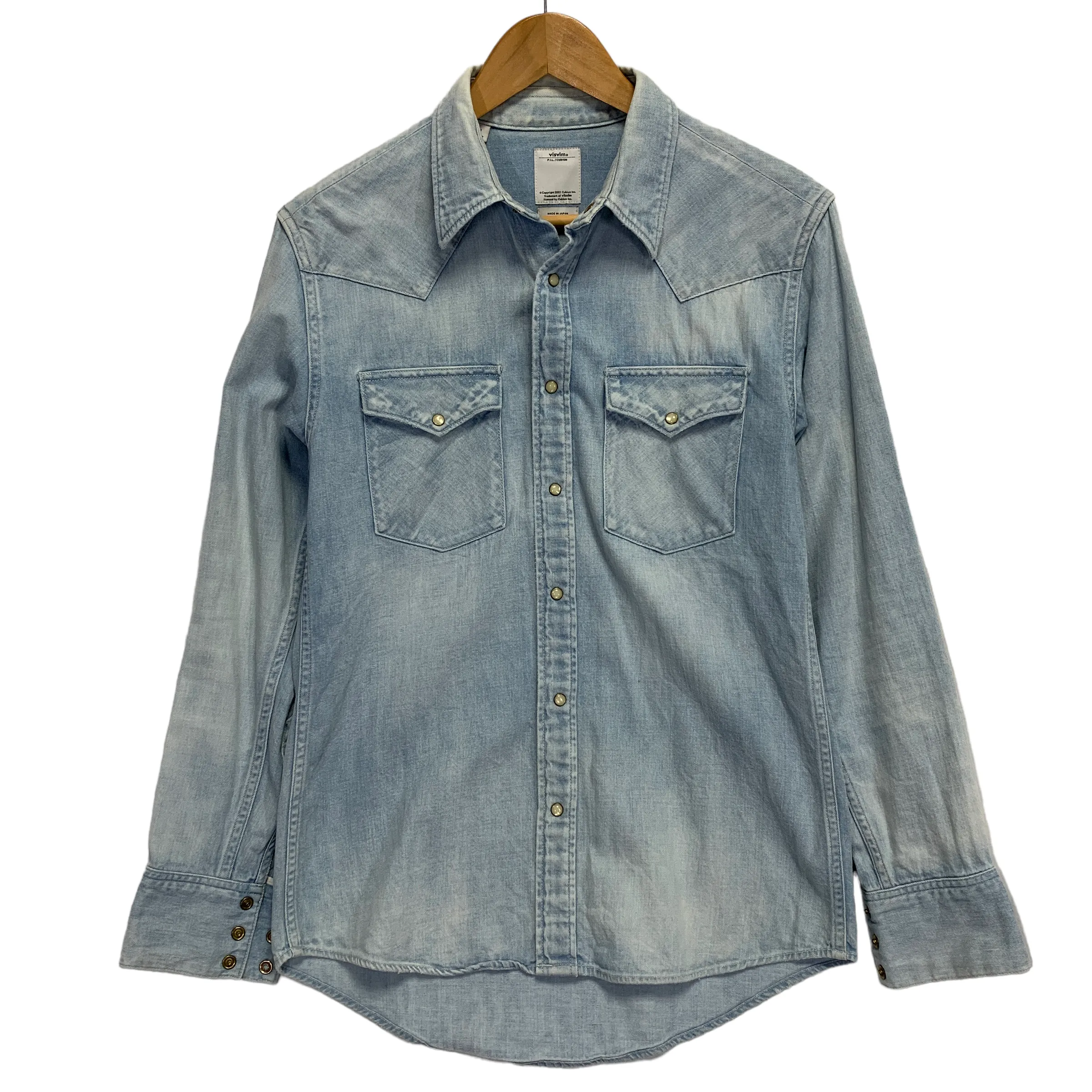 [S] VISVIM 14SS SOCIAL SCULPTURE SHIRT L/S DAMAGED INDIGO