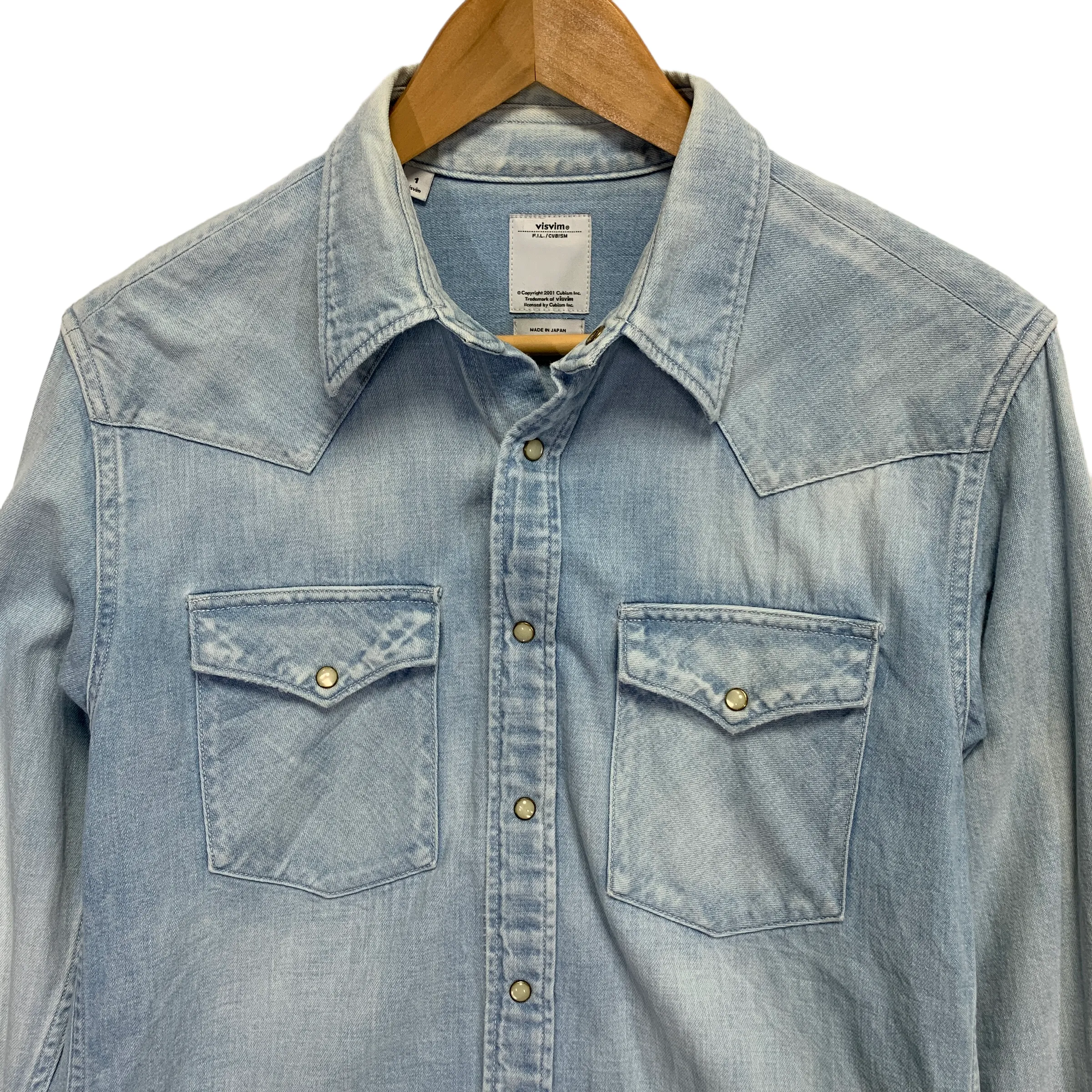 [S] VISVIM 14SS SOCIAL SCULPTURE SHIRT L/S DAMAGED INDIGO