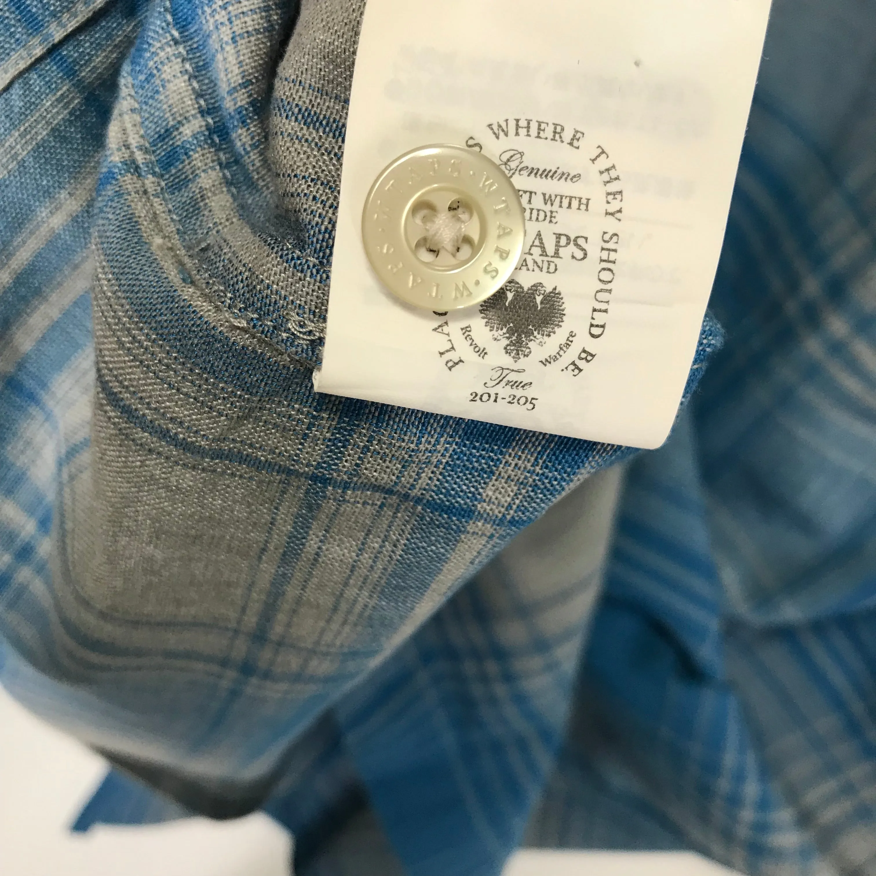 [S] WTaps Vatos L/S Shirt Blue