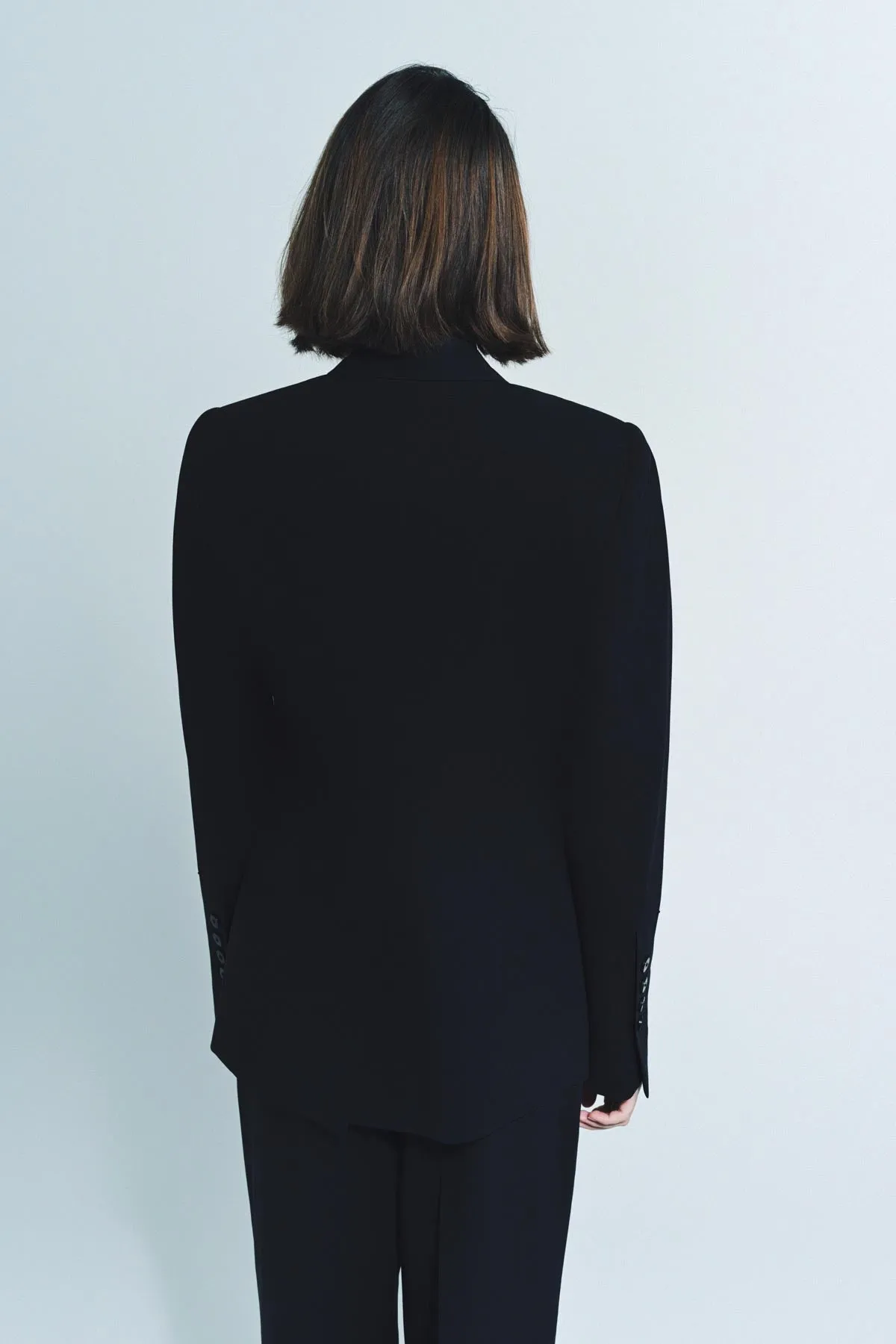 SAPIO | DOUBLE BREASTED JACKET WITH TRIM