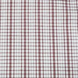 School Checks Fabric Maroon