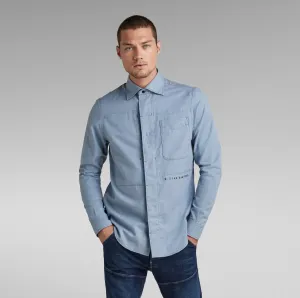 Secret Utility Regular Cut Shirt Light Cloud Heather Blue