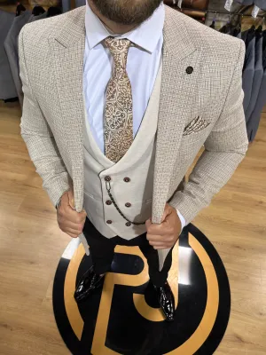 Sereni - Honeycomb/Cream 3 Piece Suit