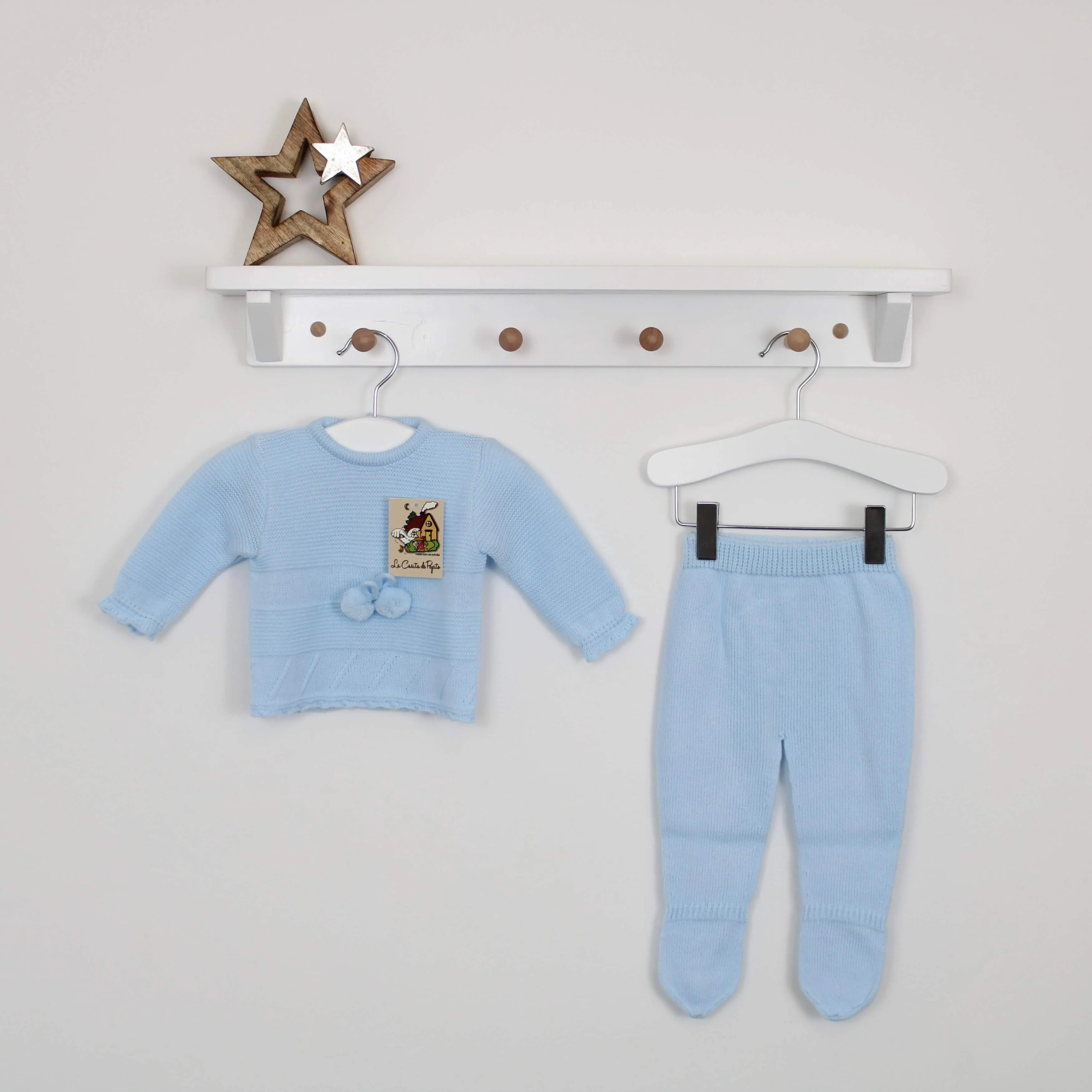 Sky Heavy Knit 3 Piece Set