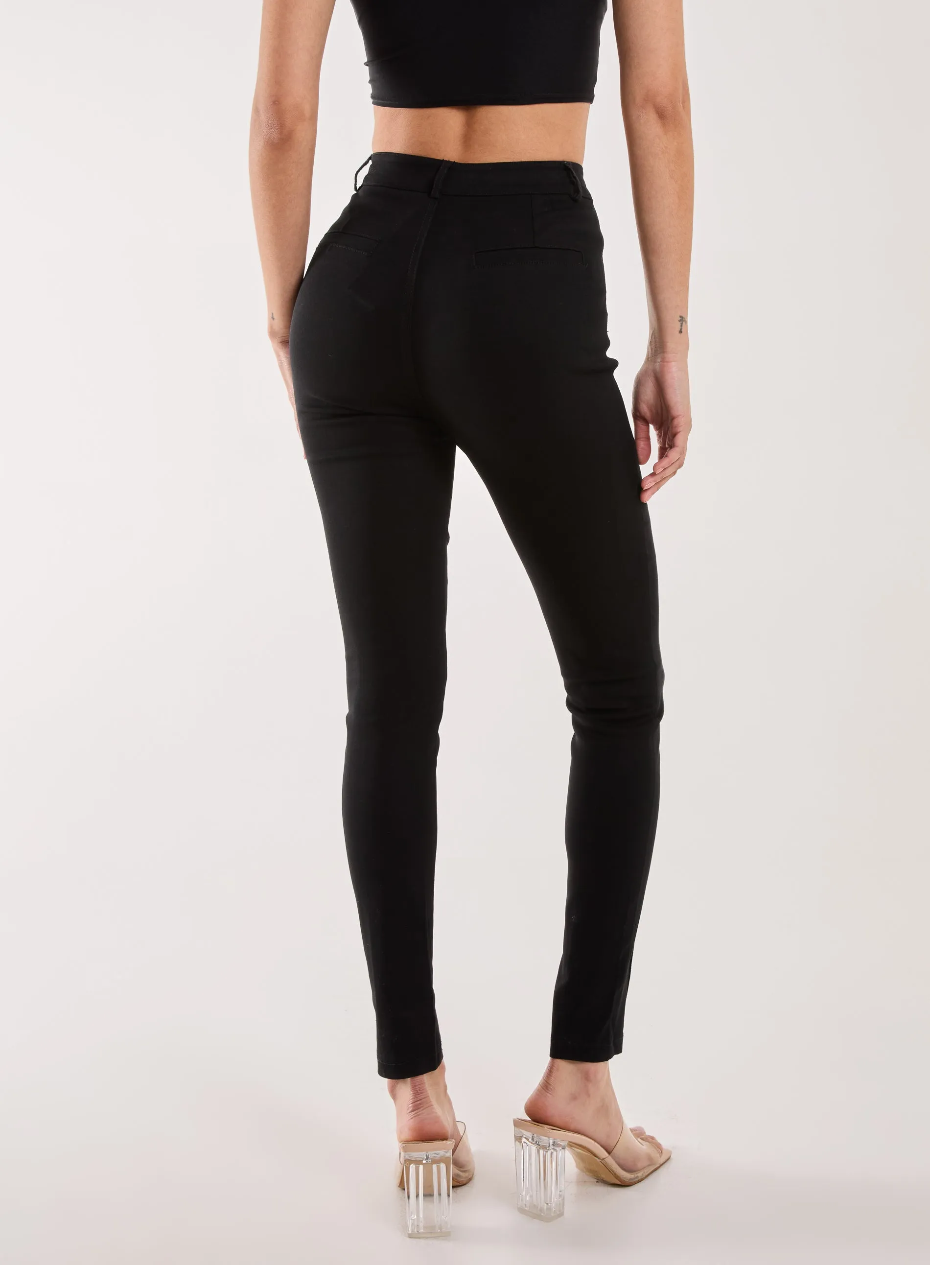 Slim Fit Seam Detail Trousers