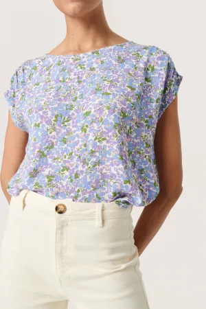 Soaked in Luxury SLZaya Top in Lavender Flickering Floral