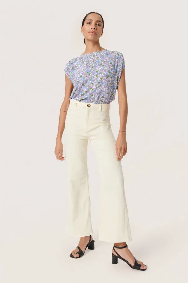 Soaked in Luxury SLZaya Top in Lavender Flickering Floral