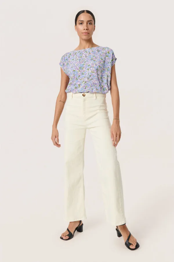 Soaked in Luxury SLZaya Top in Lavender Flickering Floral