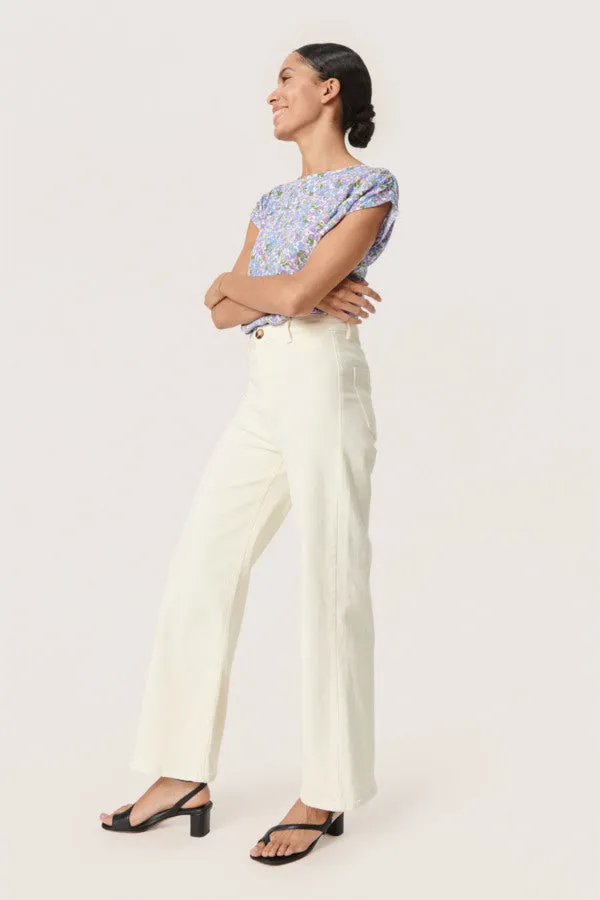 Soaked in Luxury SLZaya Top in Lavender Flickering Floral