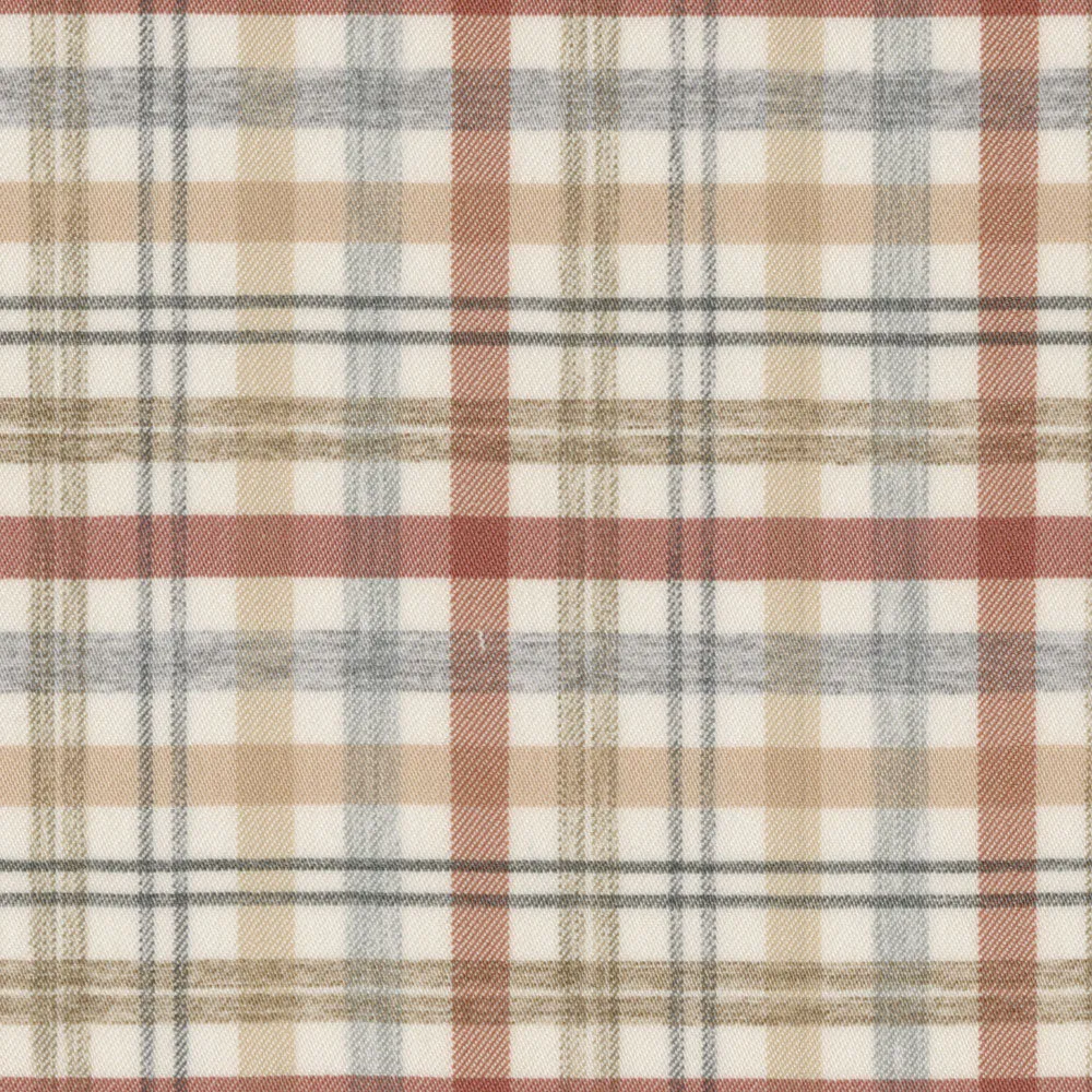 Soft Performance Melange Plaid in Spice