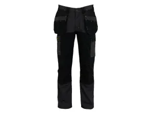 Stanley Clothing Dixon Slim Fit Trousers Grey/Black Waist 32in Leg R