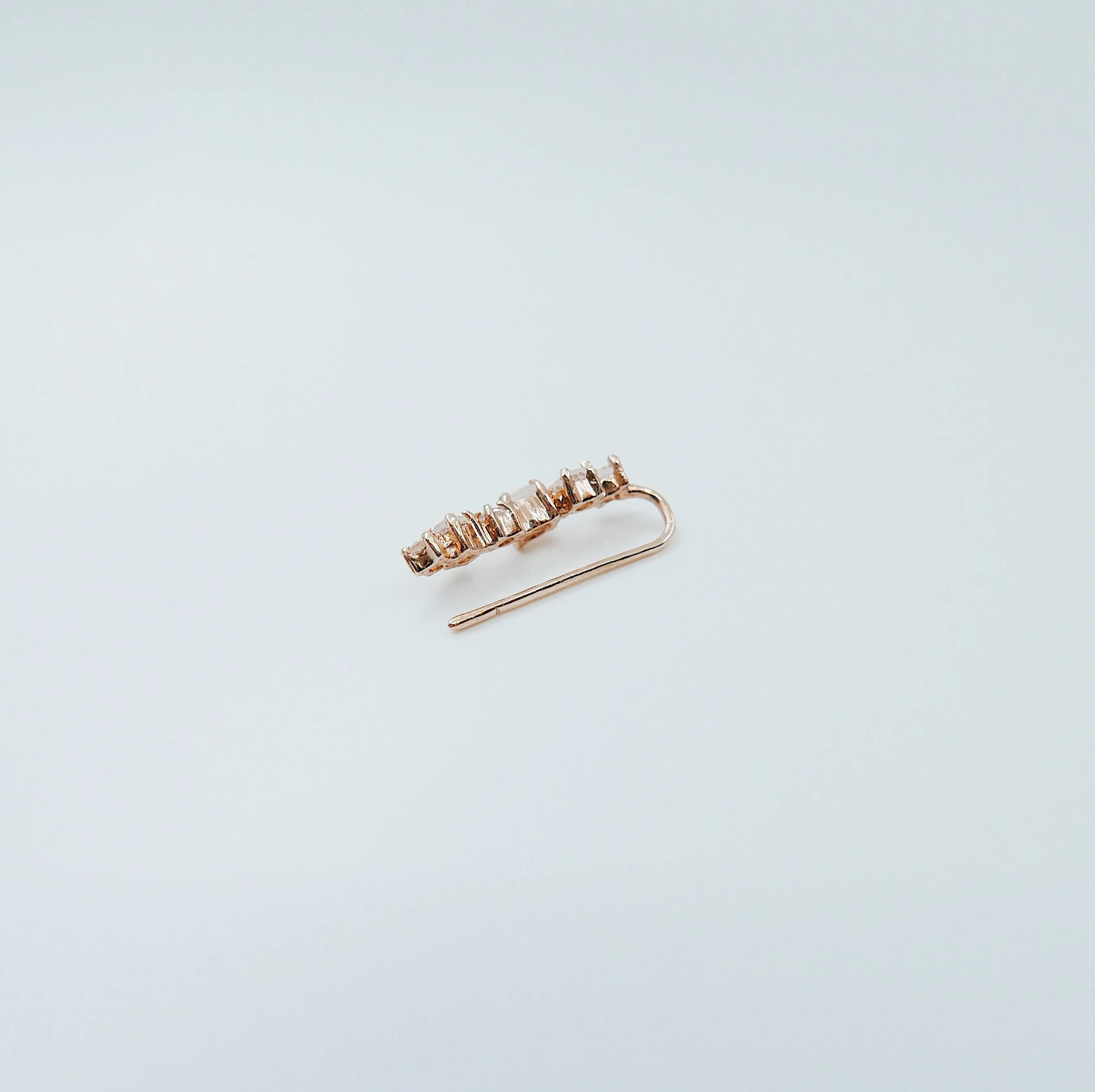 Stardust Moonstone Ear Climber