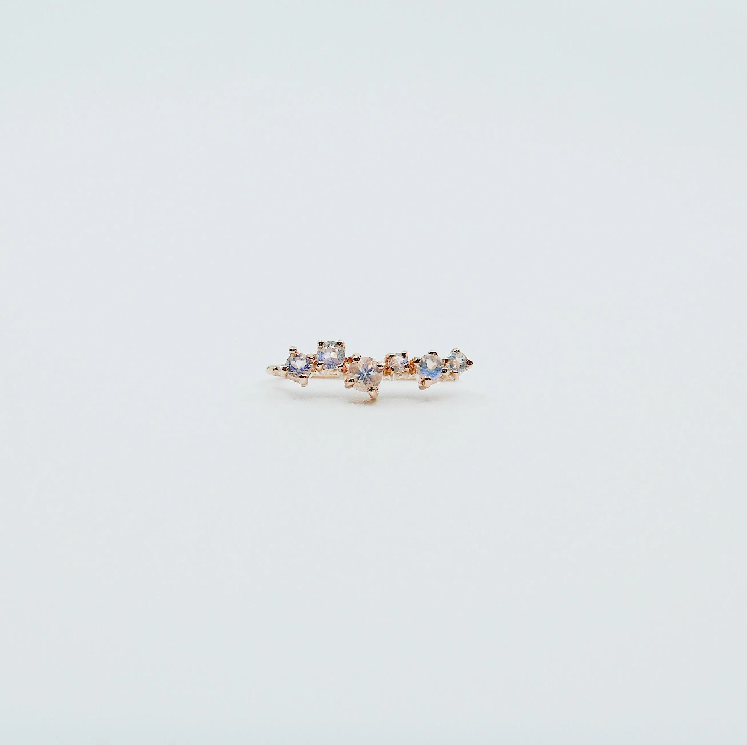 Stardust Moonstone Ear Climber