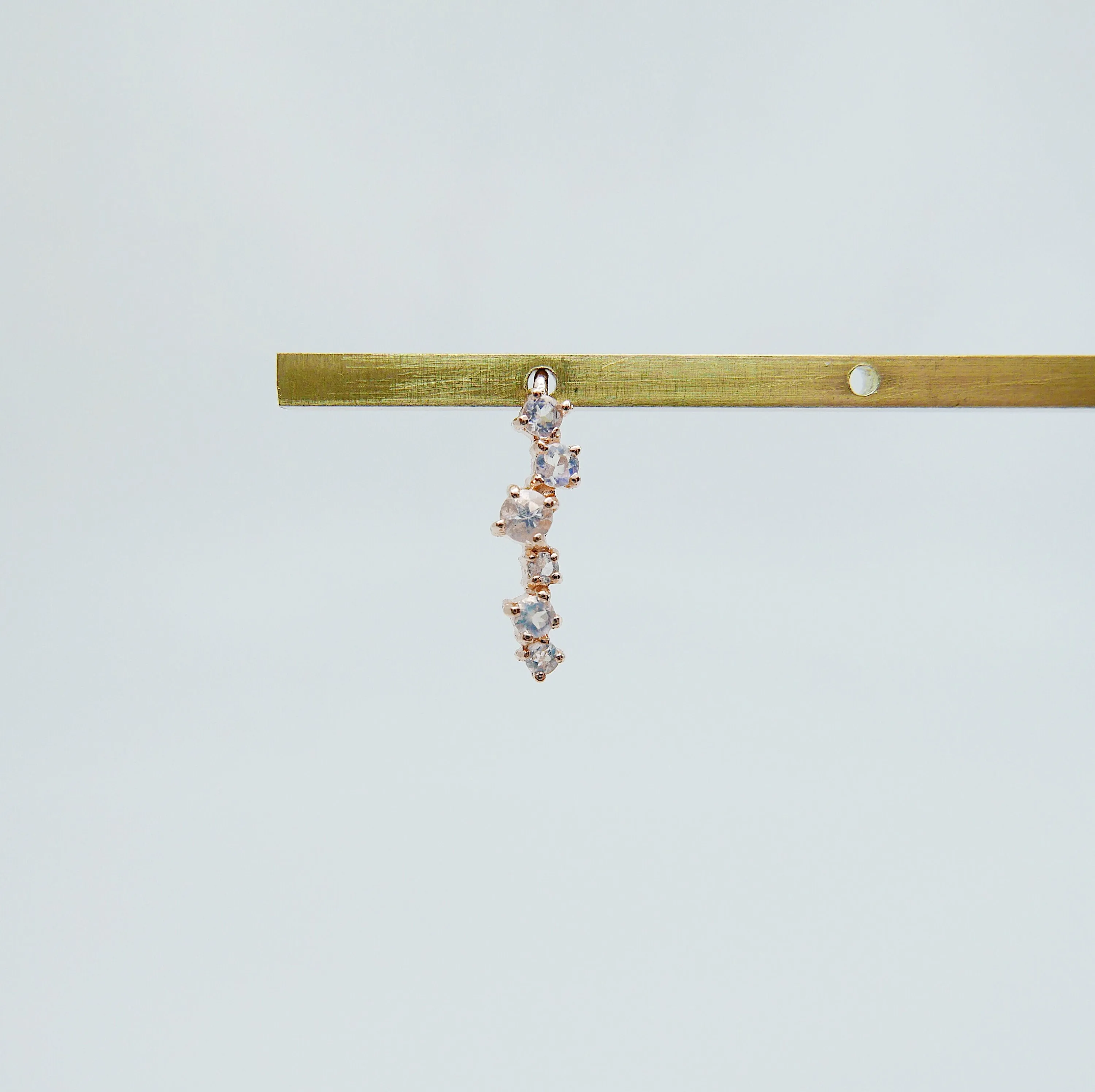 Stardust Moonstone Ear Climber