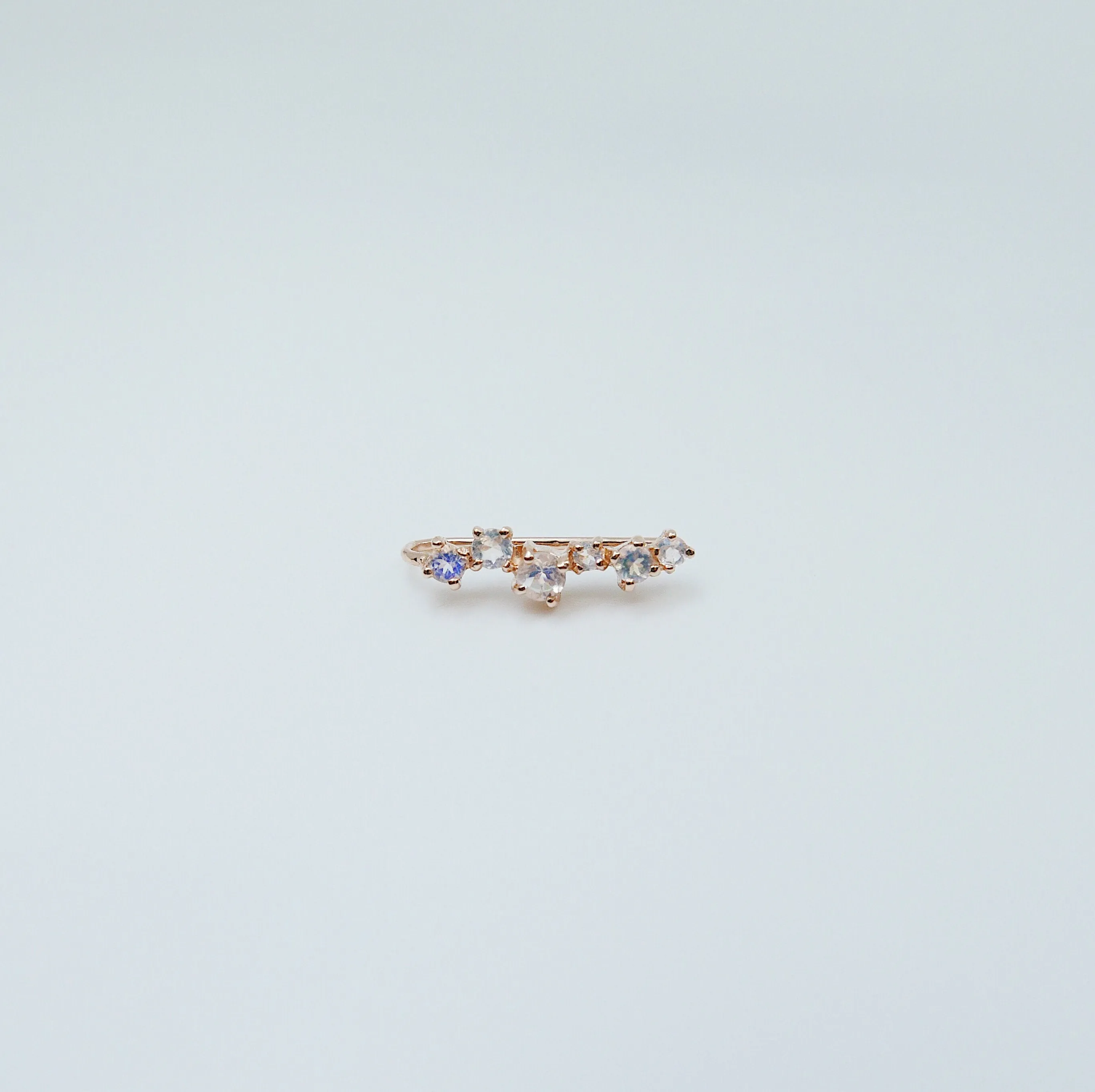 Stardust Moonstone Ear Climber