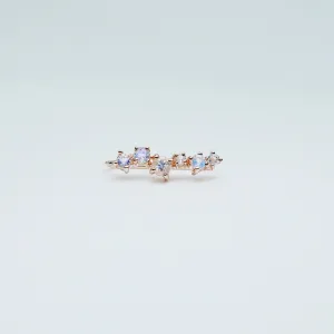 Stardust Moonstone Ear Climber