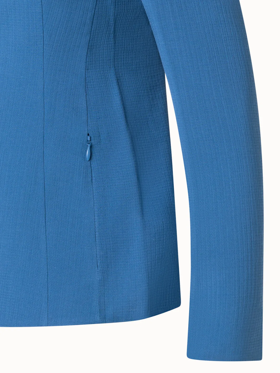 Structured Cotton Silk Double-Face Jacket