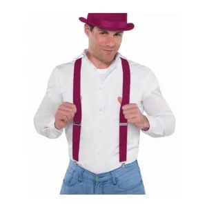 Suspenders Burgundy