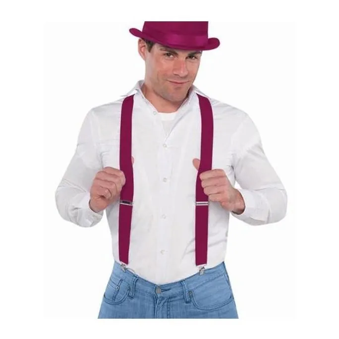 Suspenders Burgundy