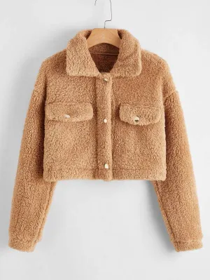 Teddy Girl Crop Jacket