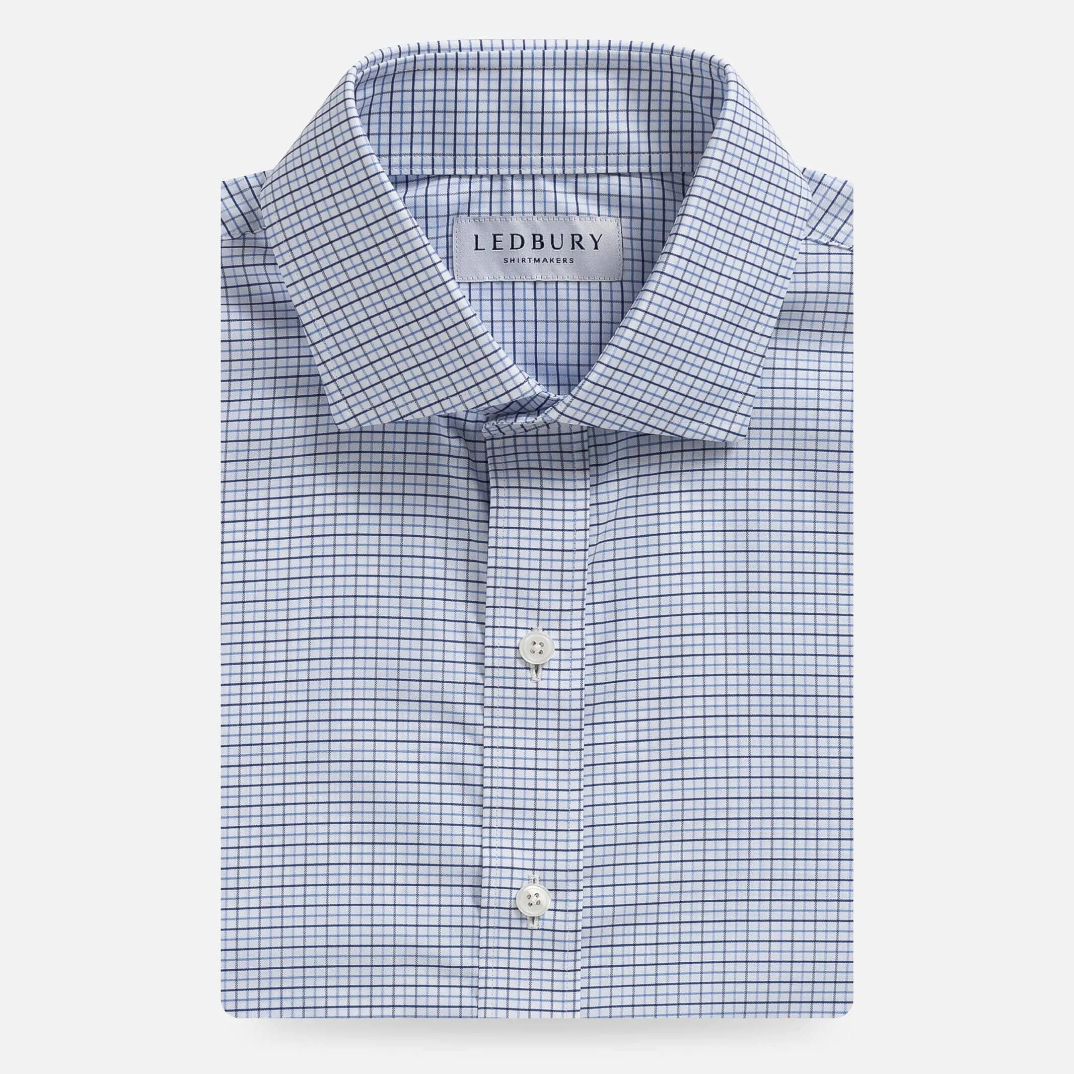 The Navy Blue Keel Performance Twill Custom Shirt
