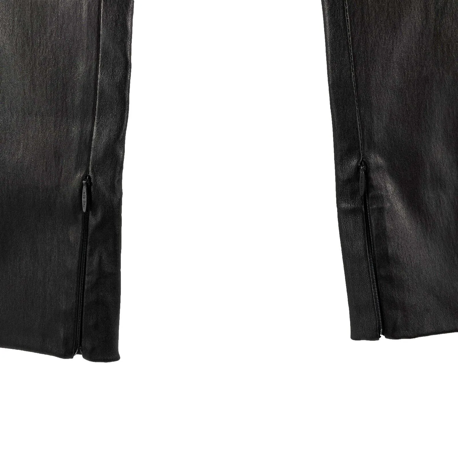 The Row - New w/ Tags - Mino Leather Cropped Pant - Black - Slim Fit - S