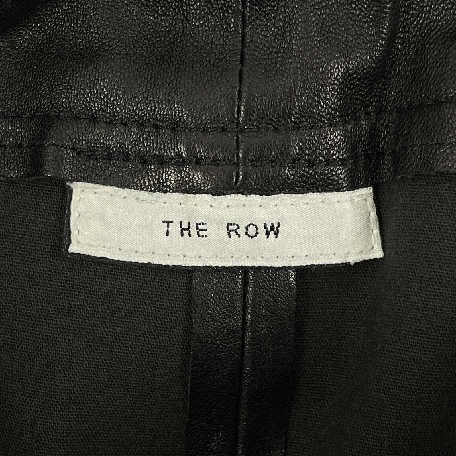 The Row - New w/ Tags - Mino Leather Cropped Pant - Black - Slim Fit - S