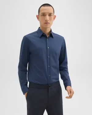Theory Sylvian Structure Knit Shirt - Twilight