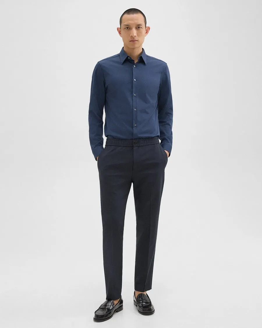 Theory Sylvian Structure Knit Shirt - Twilight