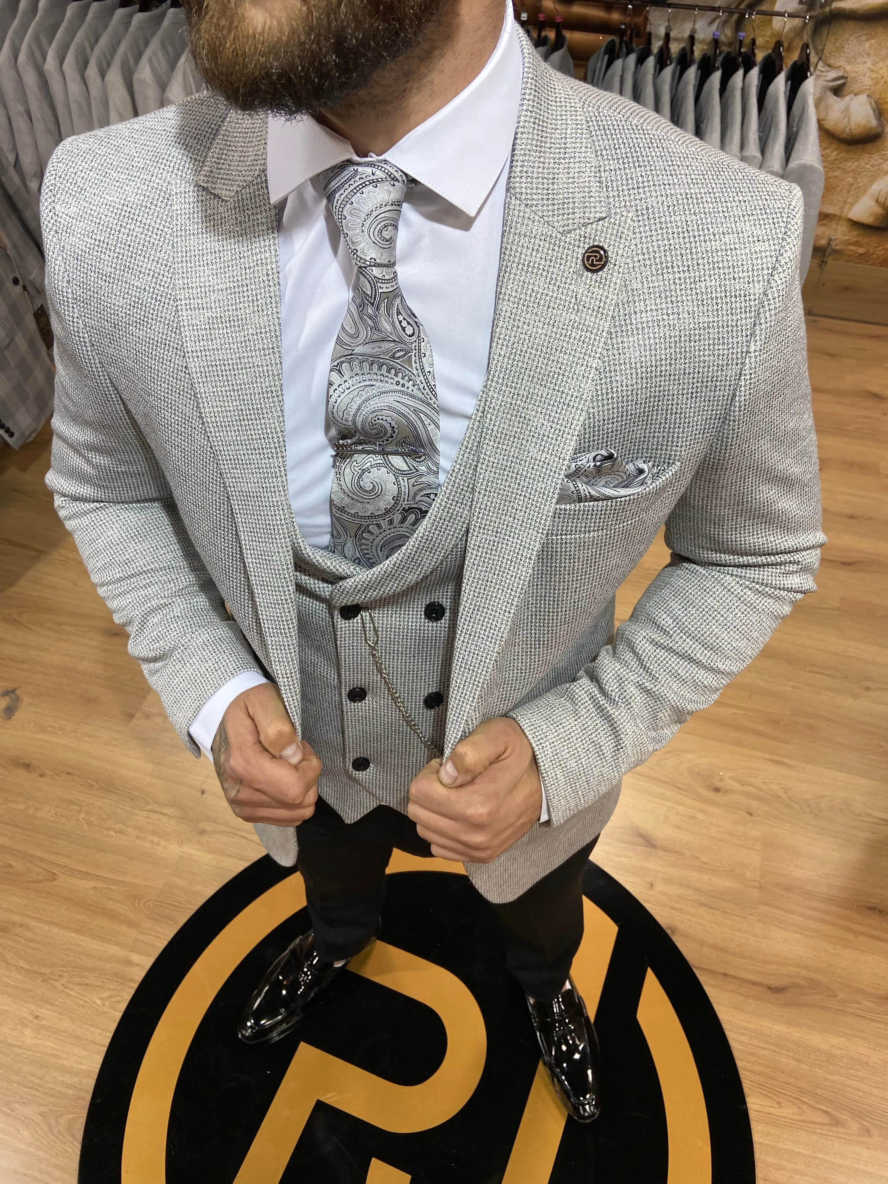 Titan - Grey 3 Piece Suit