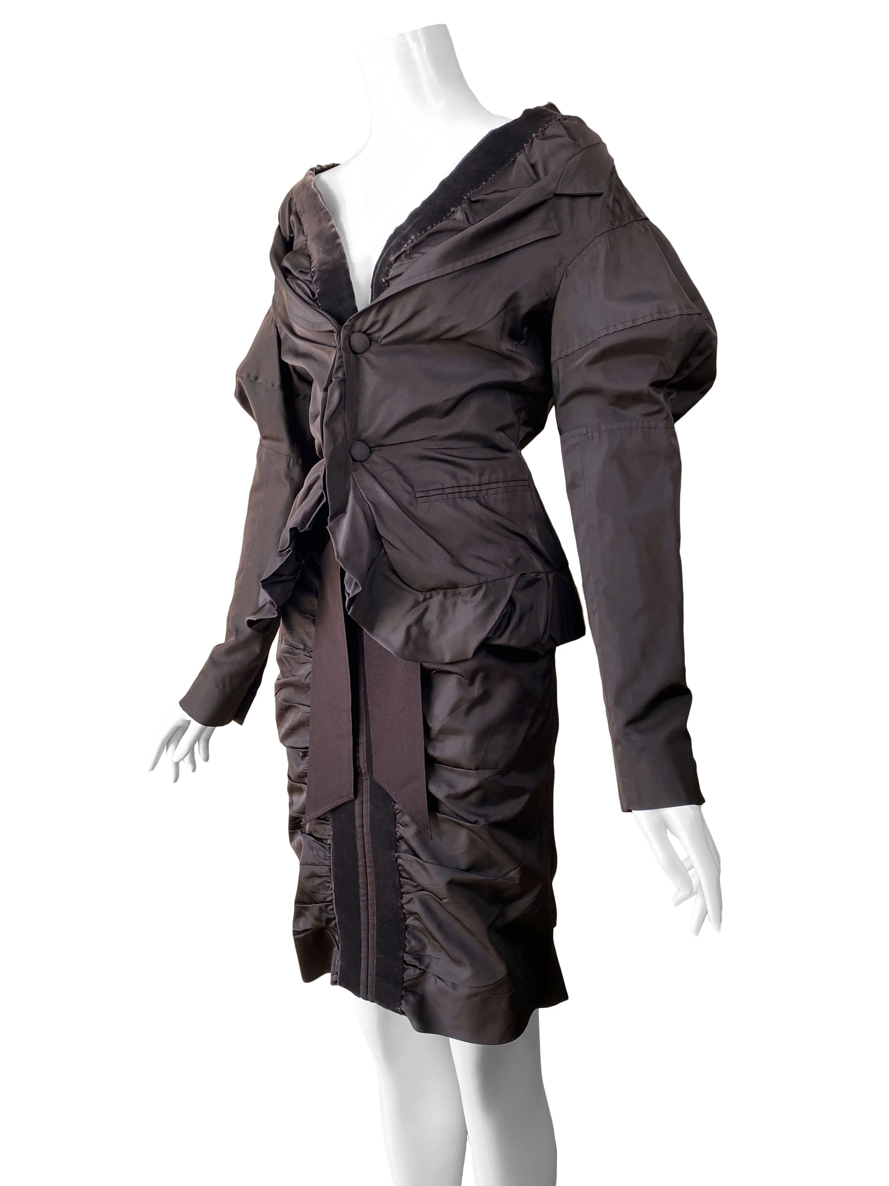 Tom Ford for Yves Saint Laurent A/W 2002 Runway Silk Skirt Suit