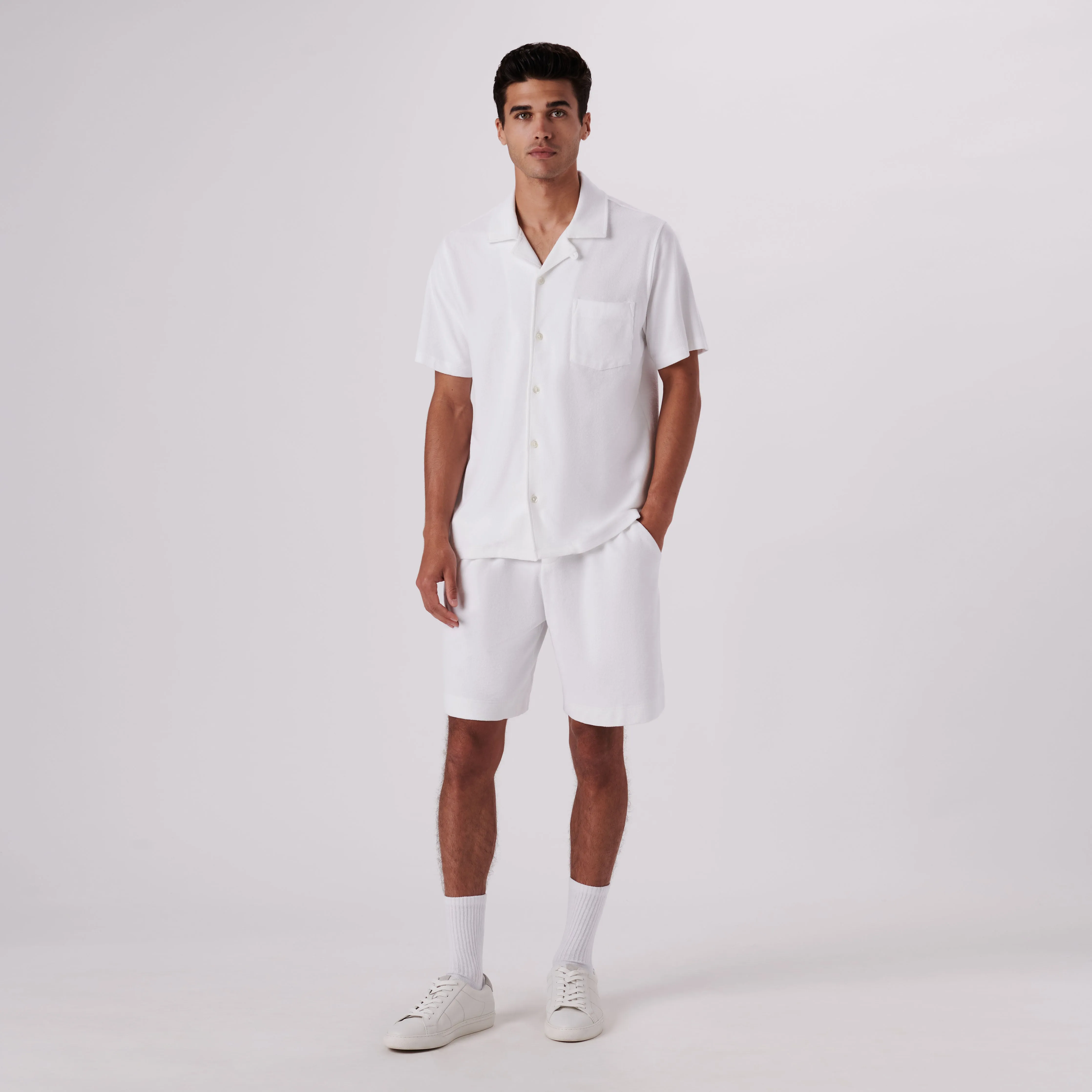 Towelling French Terry Camp Shirt