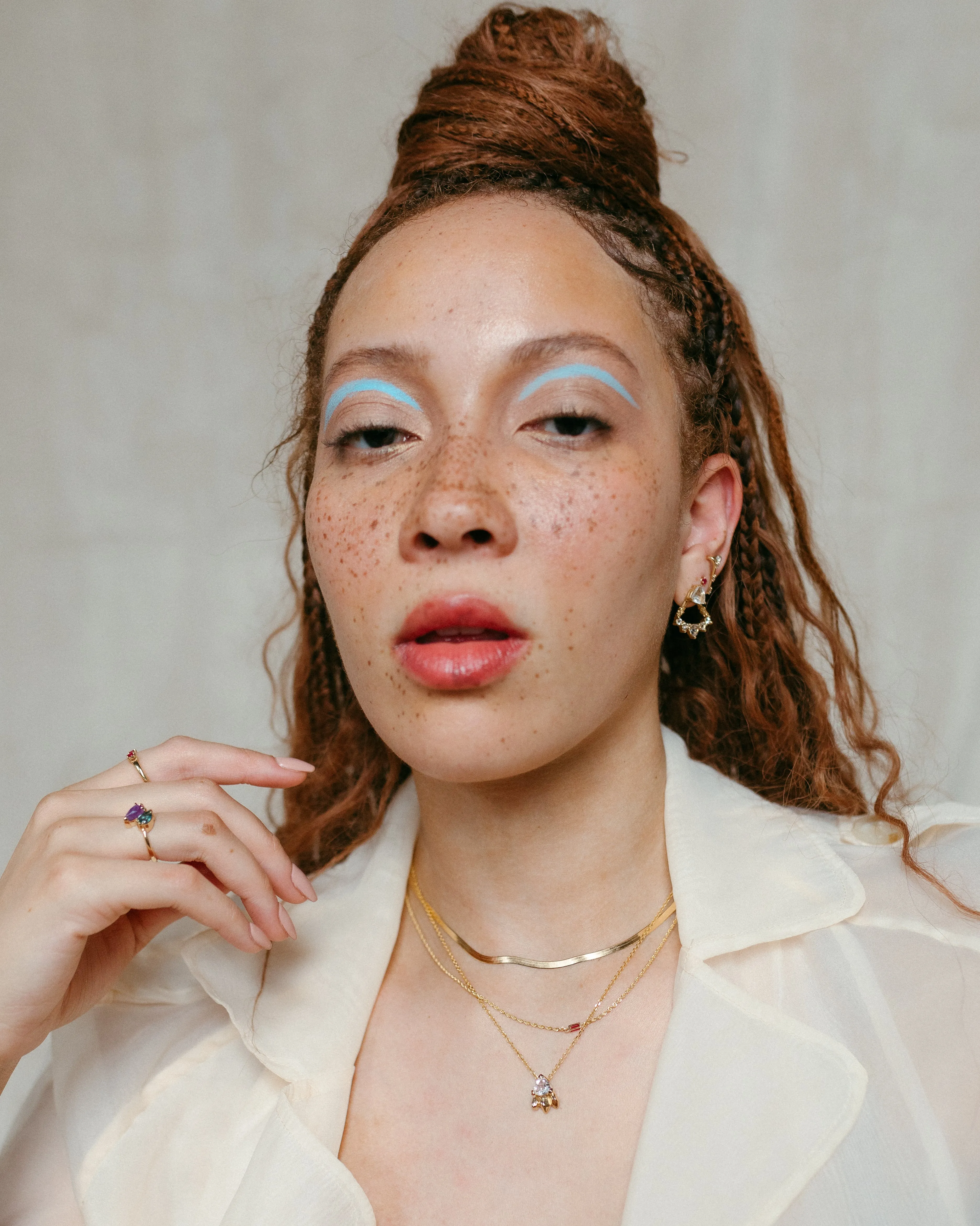 TRILLION CHANDELIER JACKET EARRINGS | 14k GOLD & HERKIMER