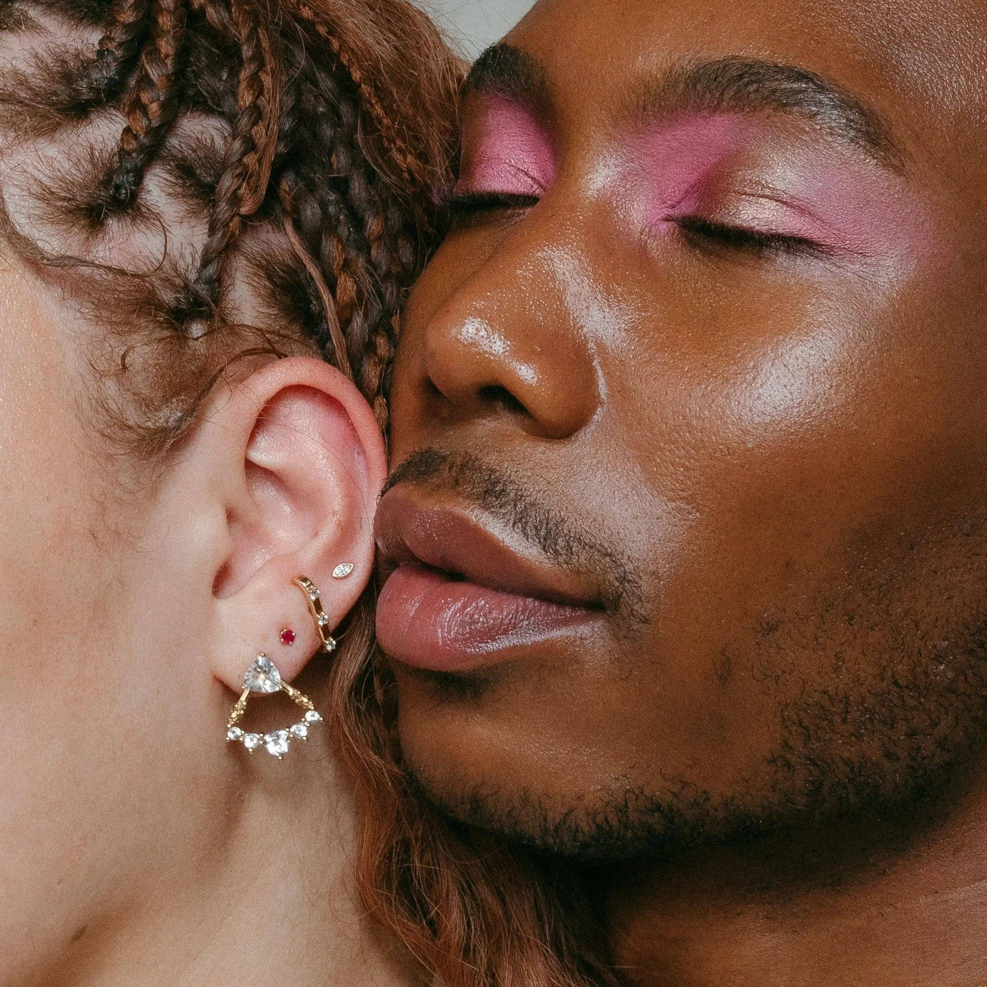TRILLION CHANDELIER JACKET EARRINGS | 14k GOLD & HERKIMER
