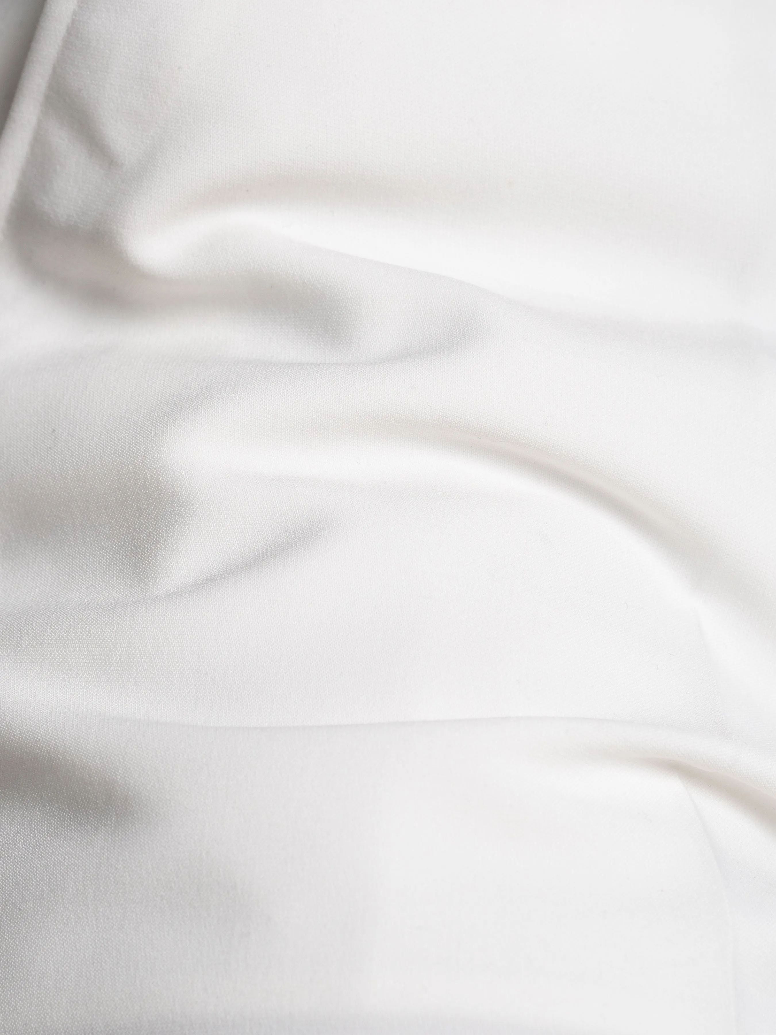 Trousers With Belt Loop - Pure White (Slim Straight)