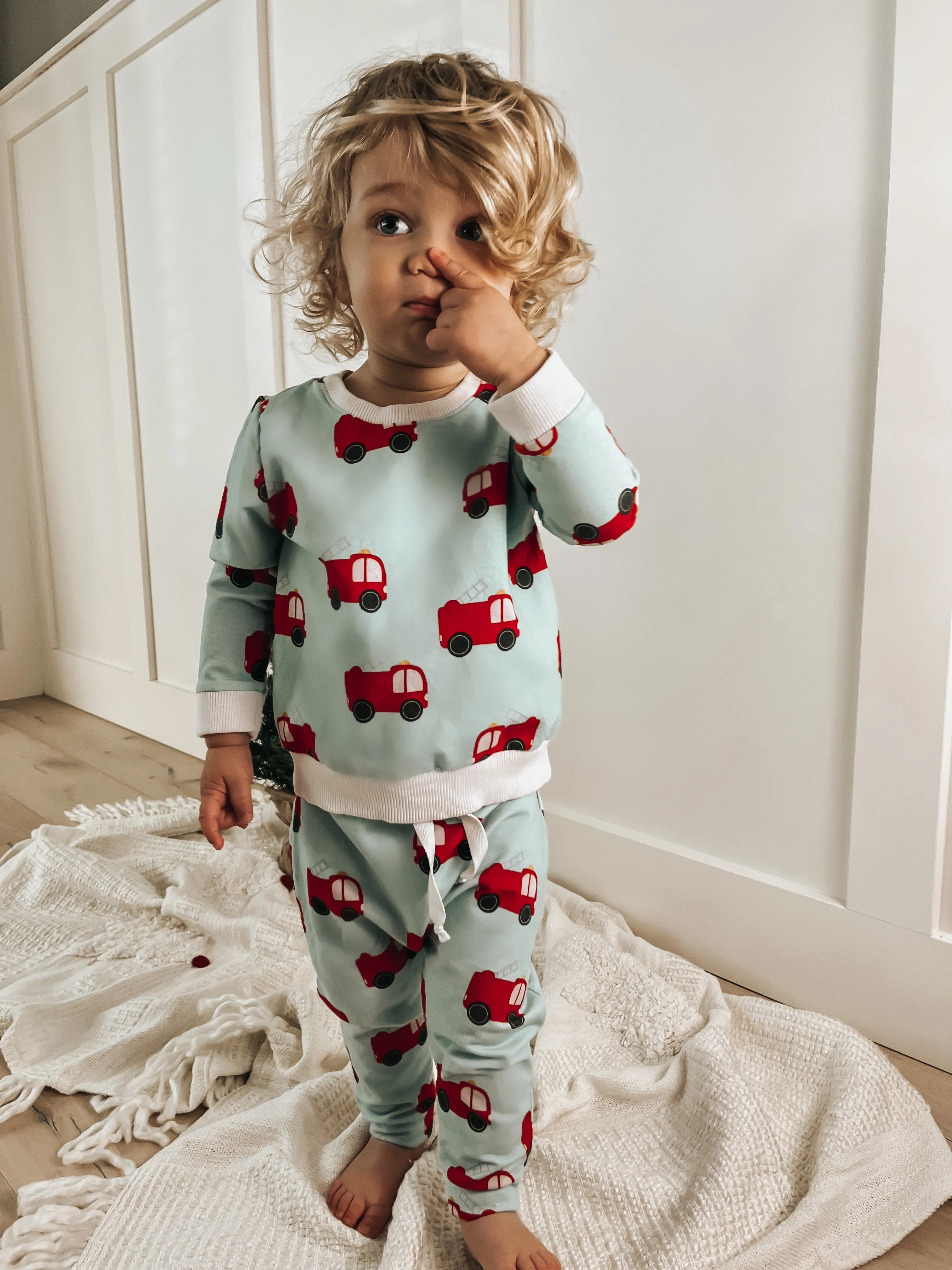 Trousers with Firetrucks