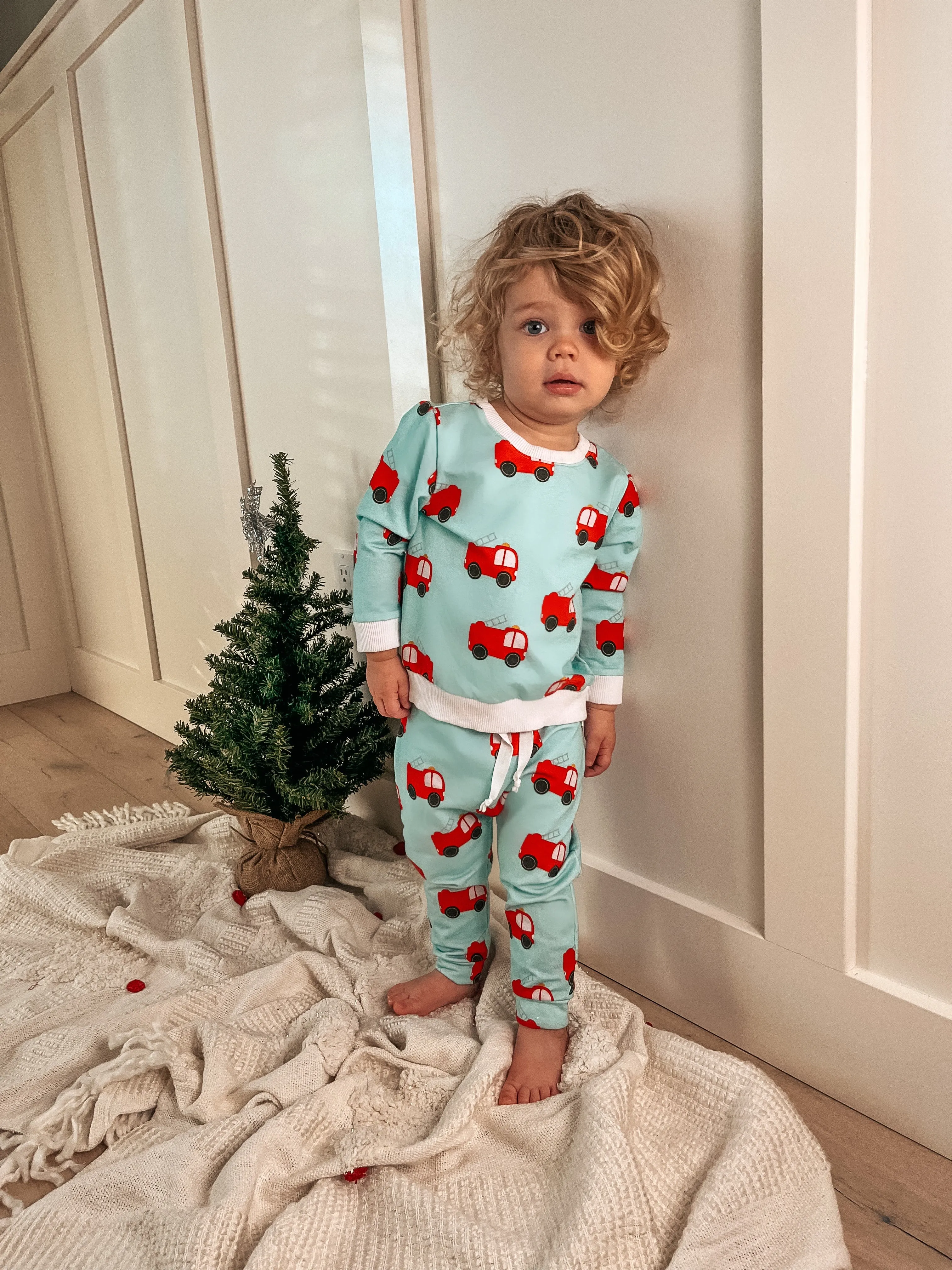 Trousers with Firetrucks