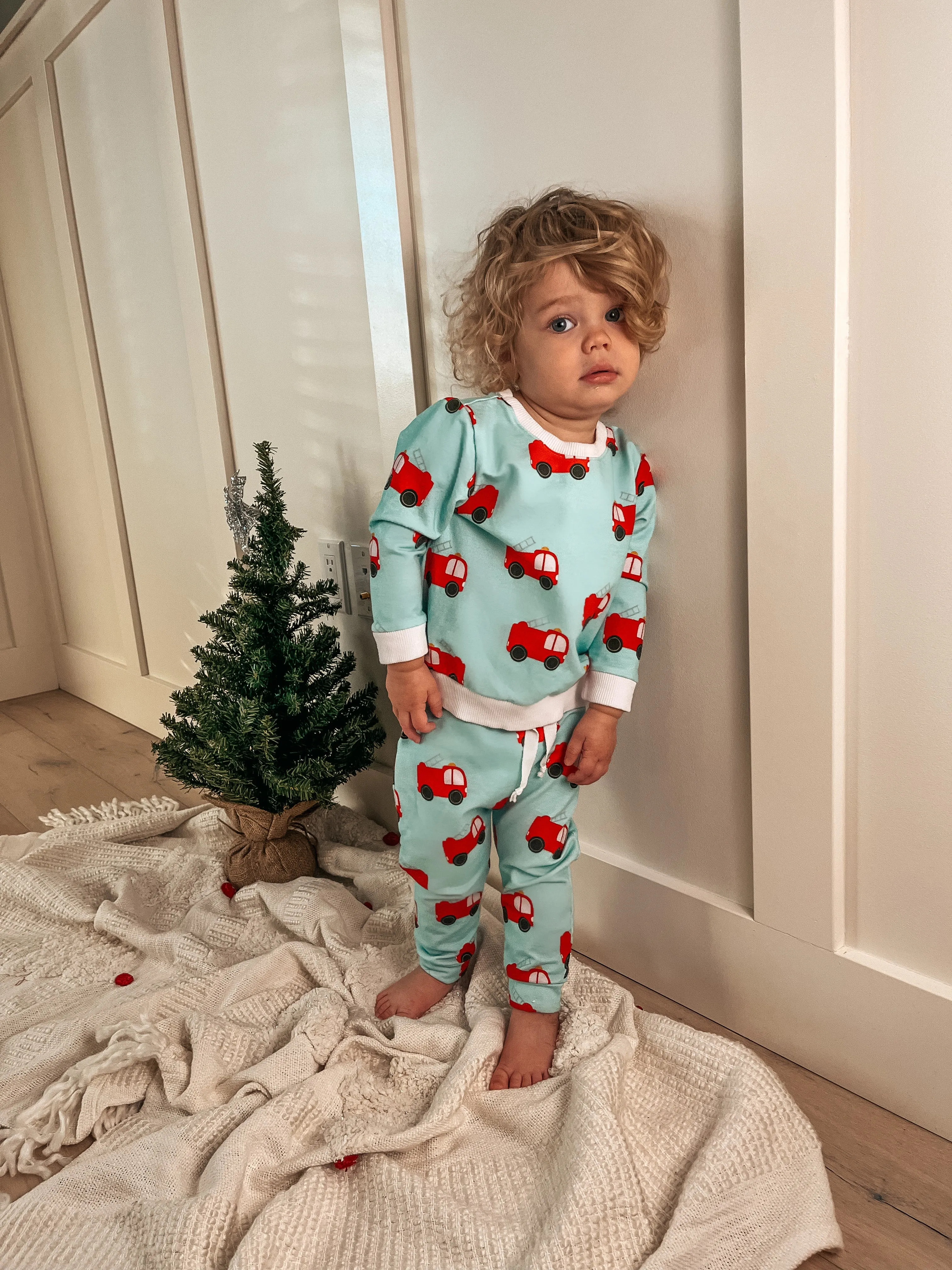 Trousers with Firetrucks