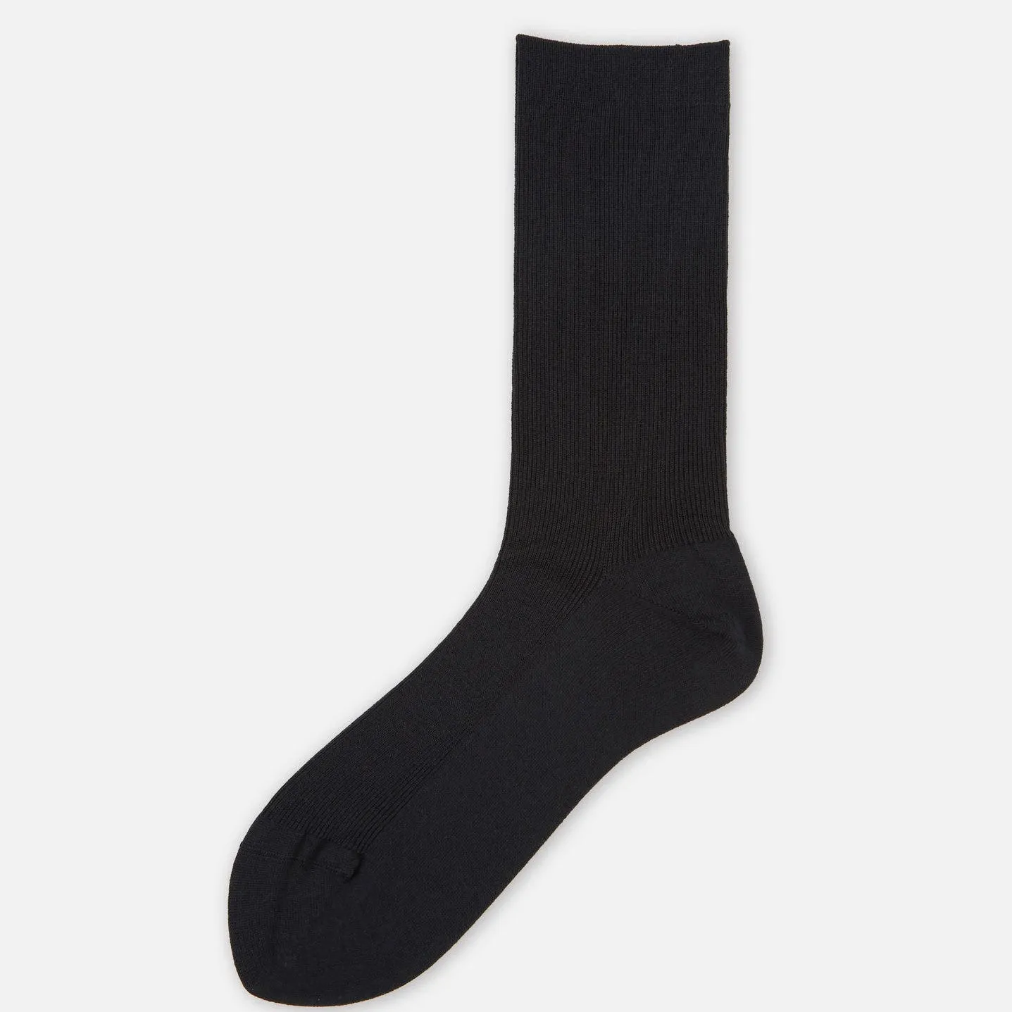 Ultrafine Wool 1 x 1 Rib Crew Socks