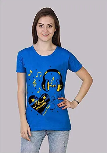 VEERAA CLOTHING Womens Regular Fit Half Sleeve Red,Black,Grey,Royal Blue T Shirt Pack of 4