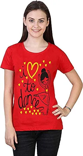 VEERAA CLOTHING Womens Regular Fit Half Sleeve Red,Black,Grey,Royal Blue T Shirt Pack of 4