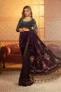 VEL-20-101-Teal and Plum | MariaB Velvet Collection 2021 | Unstitched Embroidered Velvet Suits