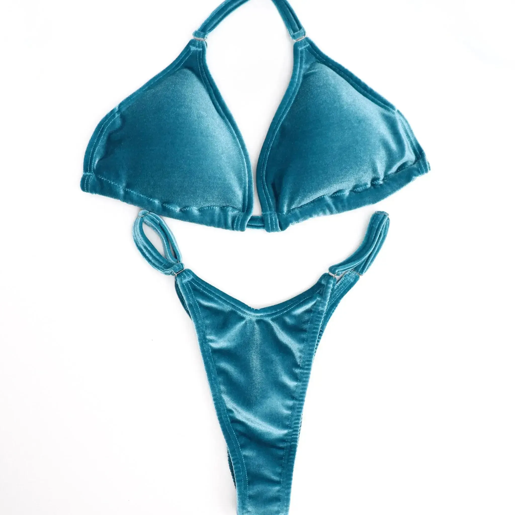 Velvet Turquoise Posing Practice Suit