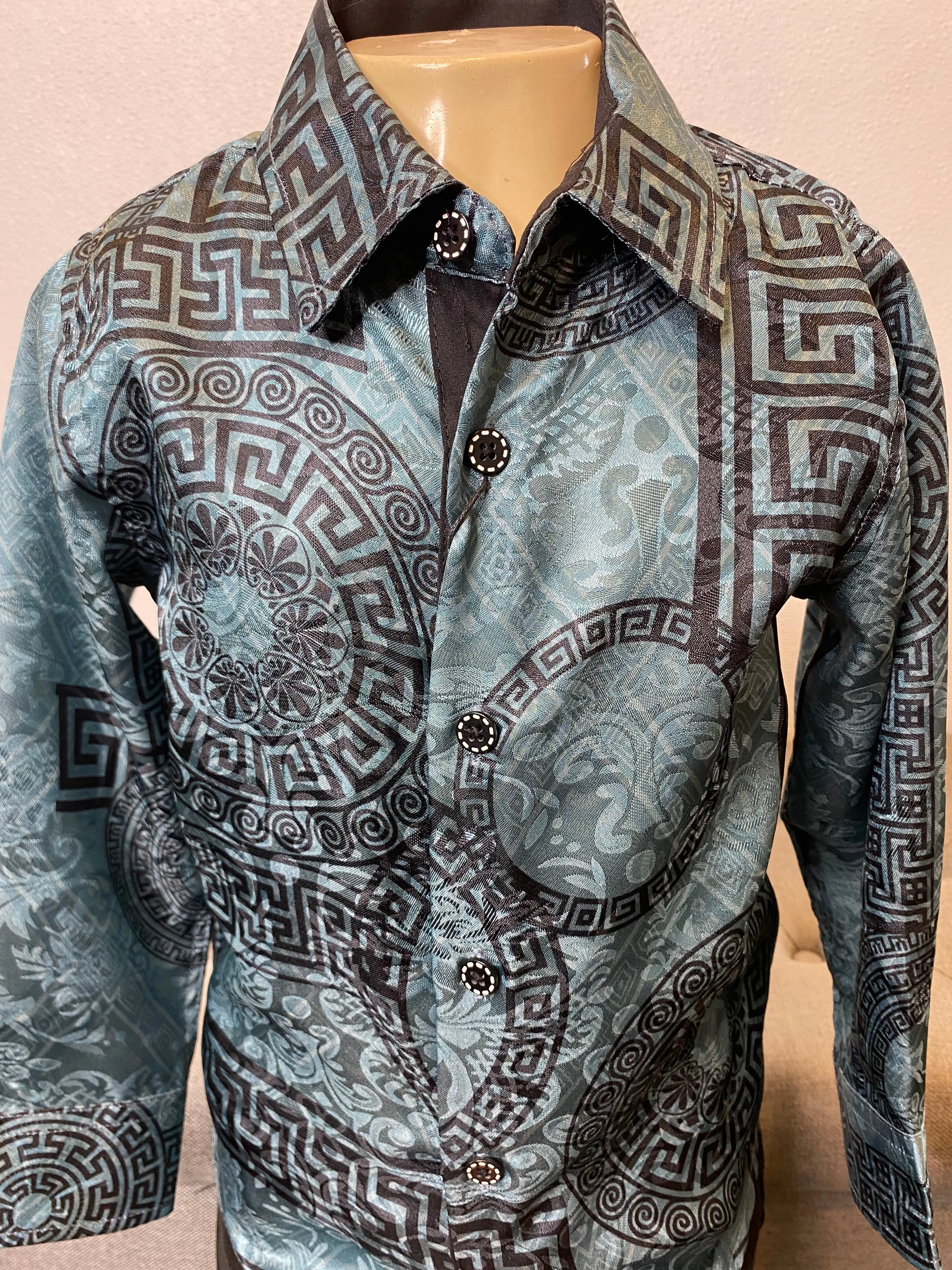 Victor Teal Dress Shirt