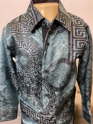Victor Teal Dress Shirt