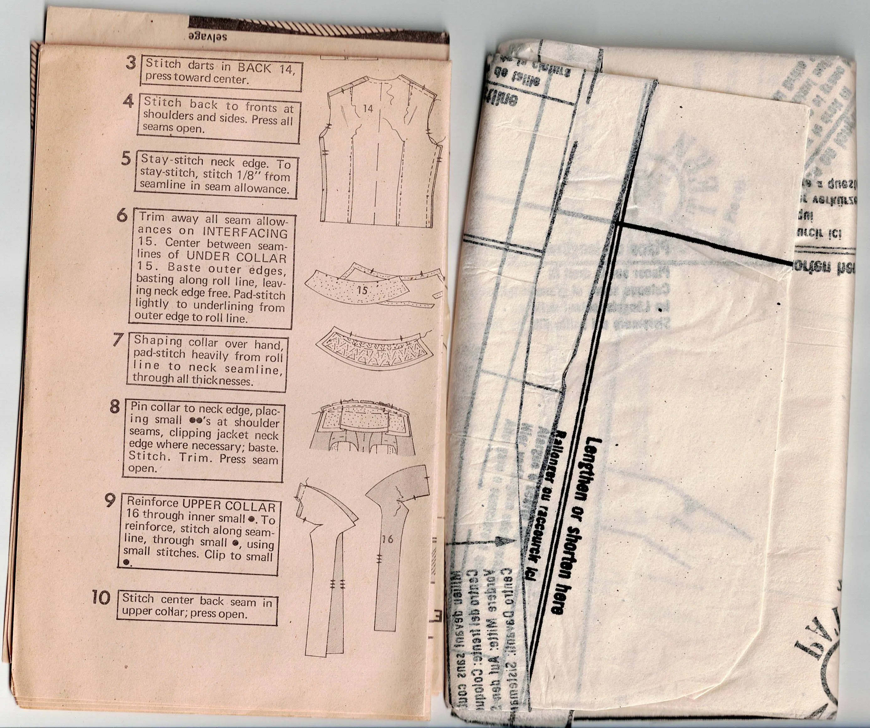 Vogue 7903 Womens Skirt Suit & Blouse with Tie & French Cuffs 1970s Vintage Sewing Pattern Size 12 Bust 34 inches