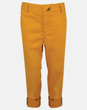 Walter: Mustard textured trouser