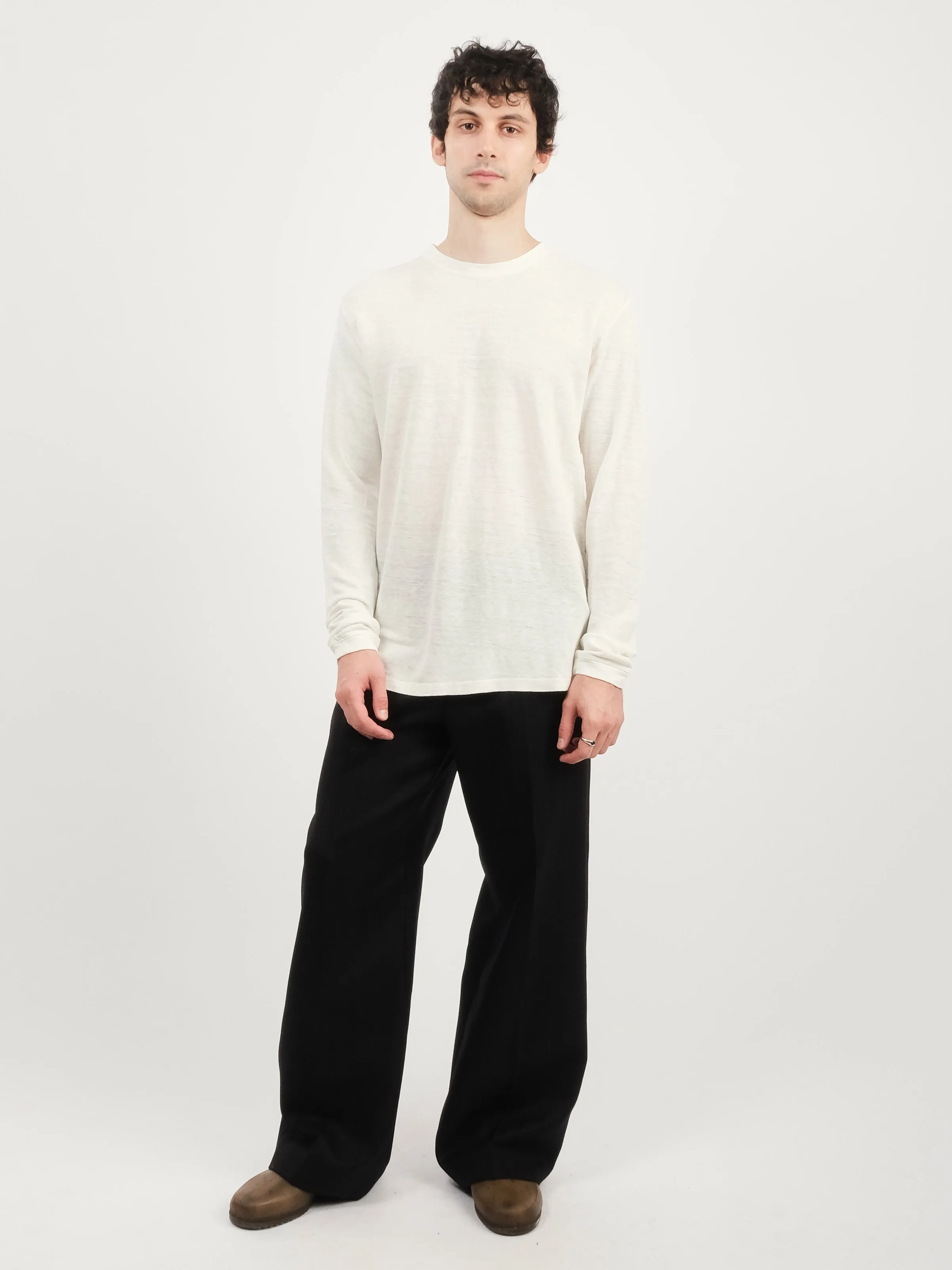 Washed White Mana 10 Long Sleeve Tee