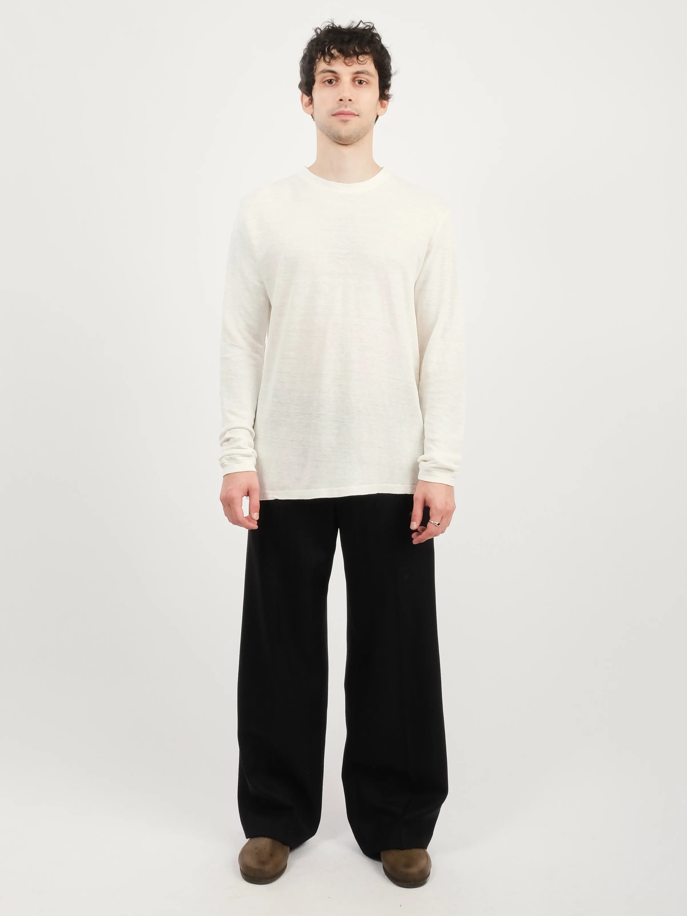 Washed White Mana 10 Long Sleeve Tee