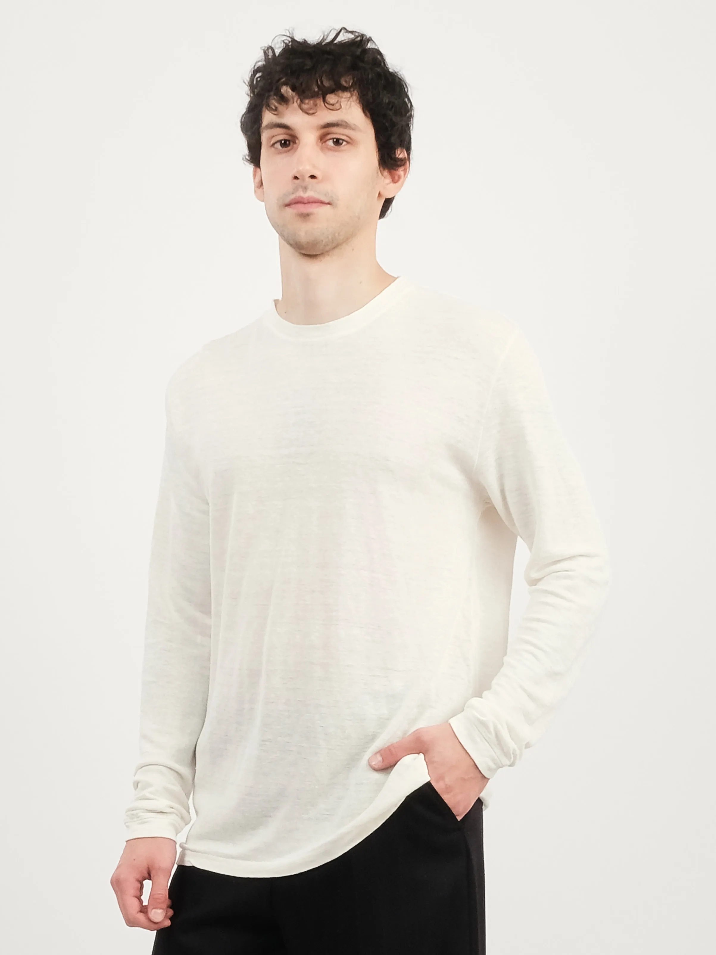 Washed White Mana 10 Long Sleeve Tee